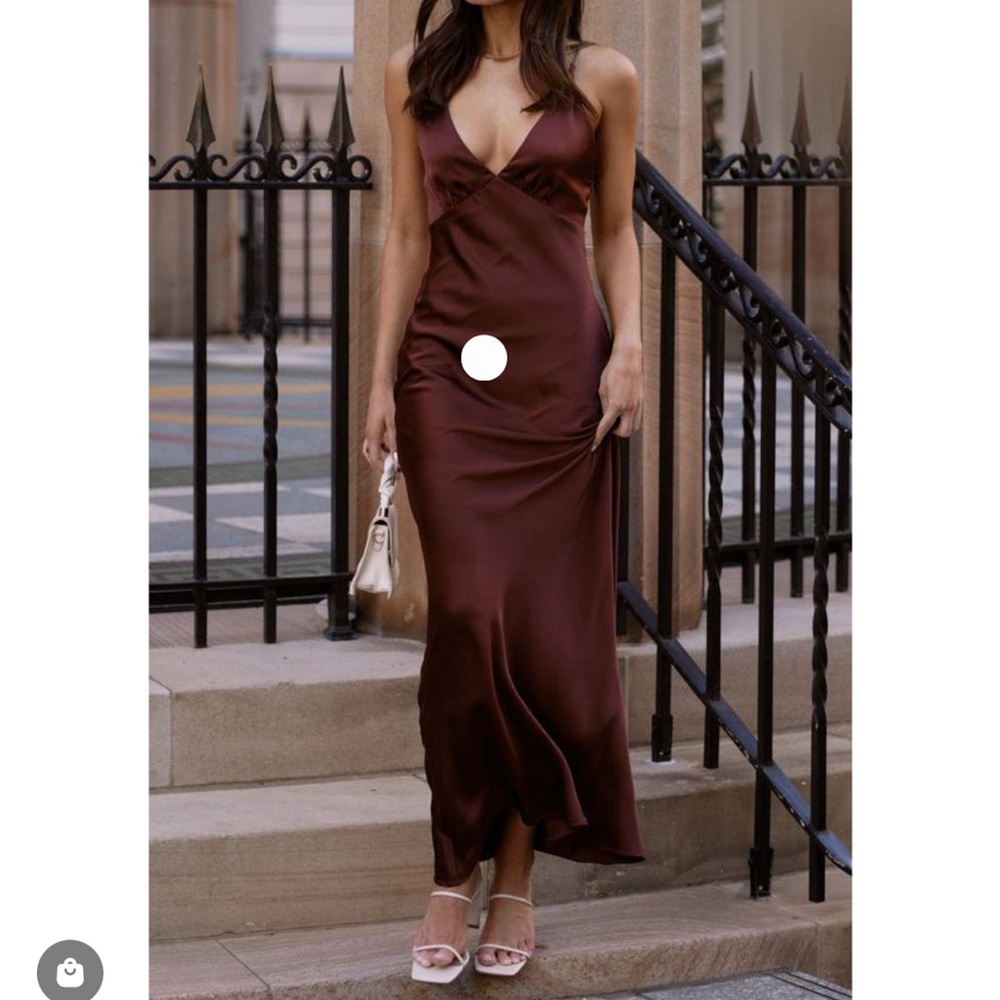 Ziah brown maxi dress